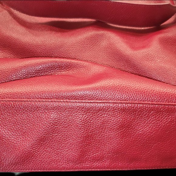 LAGGO REED-Red studded leather Tote - Picture 3 of 6